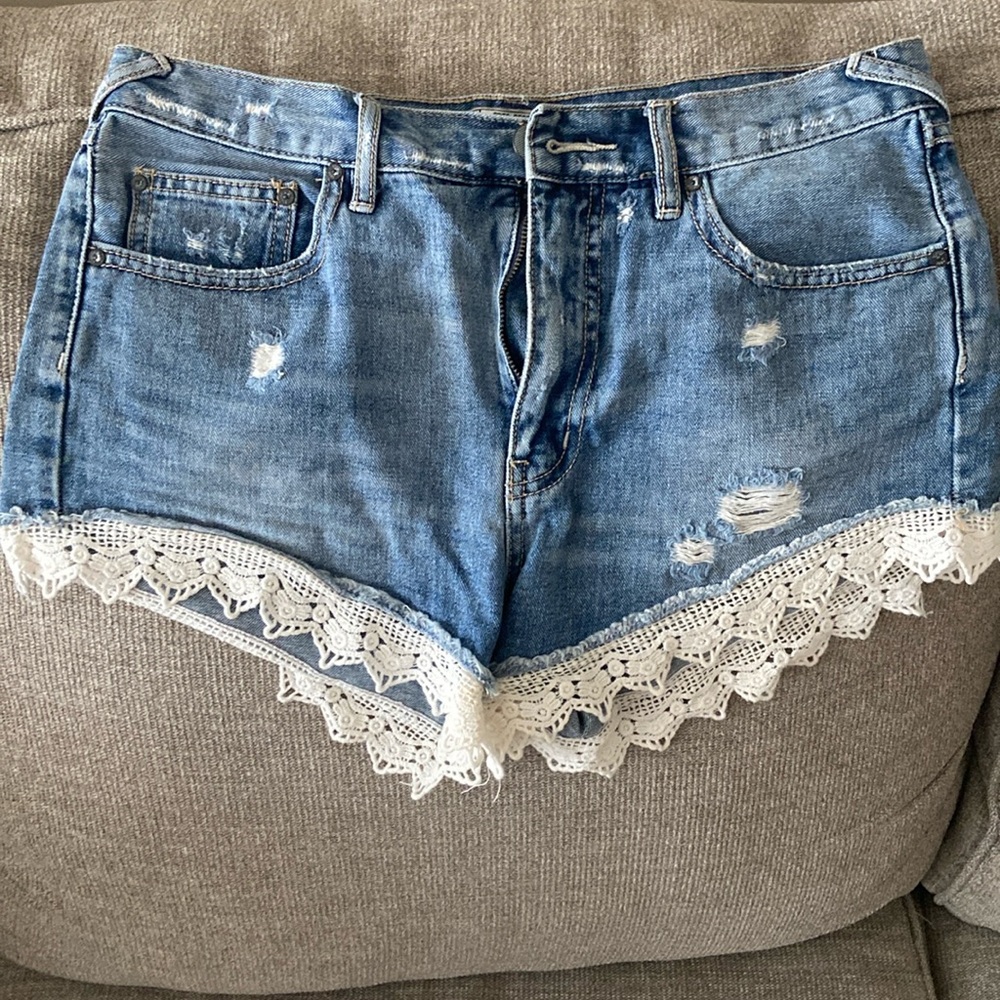 Free People Jean shorts